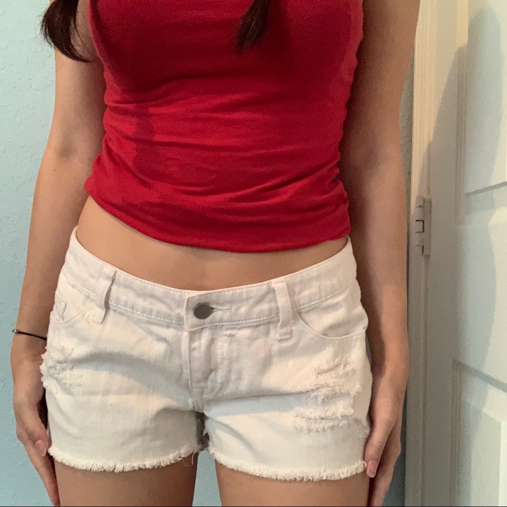 Mossimo White Low Rise Shorts
